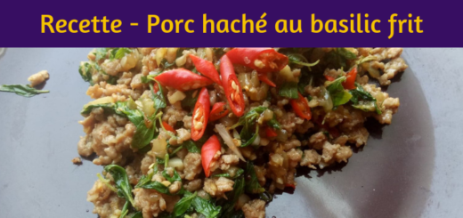 Recette _ Porc haché au basilic frit_