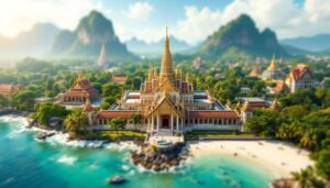 partez pour un voyage inoubliable en thaïlande avec notre itinéraire de 15 jours ! explorez les incontournables du pays, des temples majestueux de bangkok aux plages paradisiaques de phuket, en passant par les marchés animés et la nature luxuriante du nord. préparez-vous à vivre une aventure riche en découvertes culturelles et en paysages époustouflants.