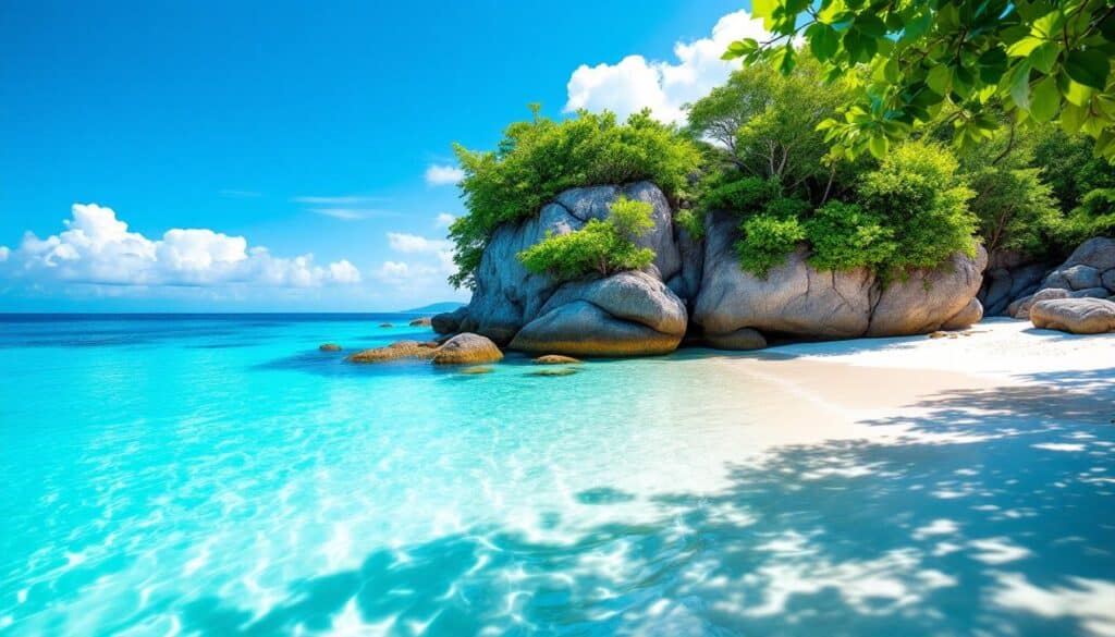 partez à la découverte de koh nang yuan en thaïlande, une île paradisiaque réputée pour ses eaux cristallines et ses paysages époustouflants. explorez ce joyau naturel et vivez une expérience inoubliable en pleine nature.