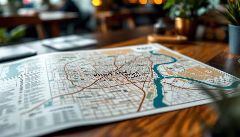 explorez khao san road en thaïlande grâce à notre carte détaillée. découvrez les meilleurs restaurants, hébergements et attractions de cette célèbre rue animée. plongez dans l'ambiance unique de bangkok et planifiez votre visite parfaite !