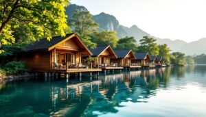 découvrez le parc national de khao sok en thaïlande, un véritable trésor de la nature. séjournez dans des bungalows flottants uniques, entourés d'une forêt tropicale verdoyante et d'une faune exceptionnelle. partez à l'aventure en explorant les paysages époustouflants, les lacs paisibles et les cascades cachées de ce parc emblématique.