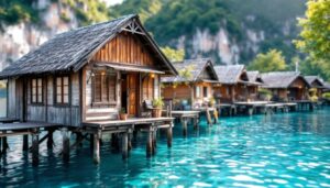 découvrez koh panyee, l'île flottante emblématique de thaïlande : histoire, culture locale et paysages spectaculaires vous attendent dans ce village unique sur pilotis au cœur de la baie de phang nga.