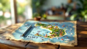 explorez les merveilles de koh samui grâce à notre guide complet de la carte de l’île. découvrez les lieux incontournables, plages paradisiaques et activités à ne pas manquer lors de votre séjour en thaïlande.