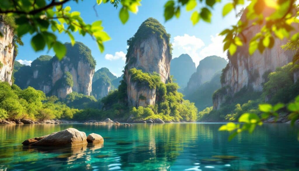 explorez le parc national de sam roi yot en thaïlande, un havre naturel avec ses paysages côtiers, grottes marines et diversité faunique exceptionnelle.