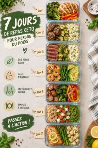 Plan de repas keto pour un voyage en Malaisie, avec des plats colorés et sains.