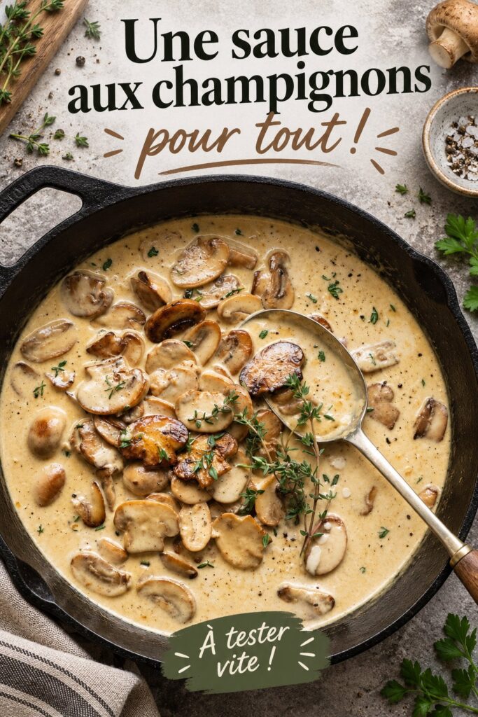 Plat de sauce aux champignons dans un bol coloré, prêt à être savouré