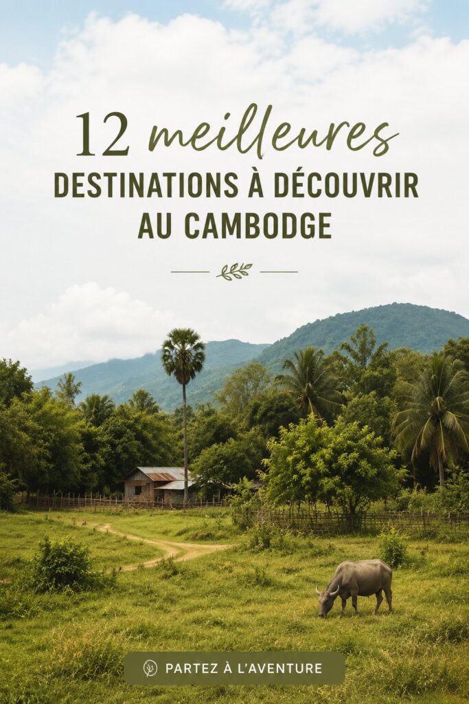 Scène colorée des temples d'Angkor au Cambodge