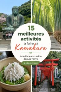 Vue du Grand Bouddha de Kamakura, une des attractions phare lors d'une excursion depuis Tokyo.