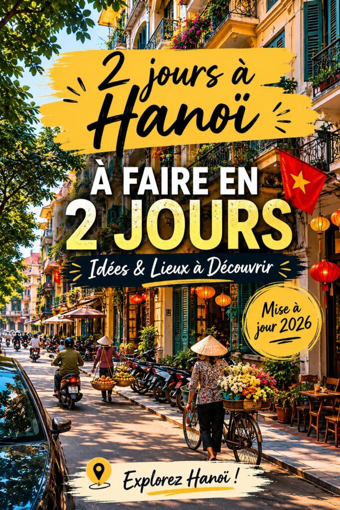 Vue panoramique de Hanoi avec ses monuments emblématiques
