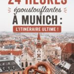 Vue panoramique de Munich avec l'église Frauenkirche à l'horizon.