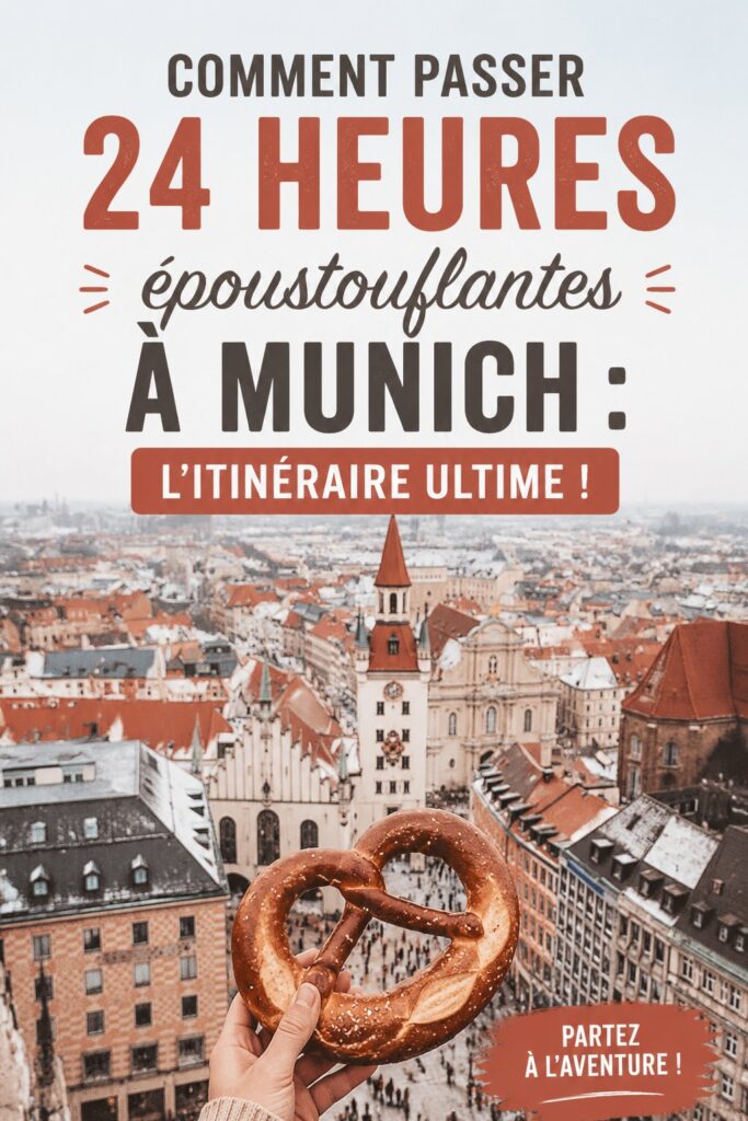 Vue panoramique de Munich avec l'église Frauenkirche à l'horizon.