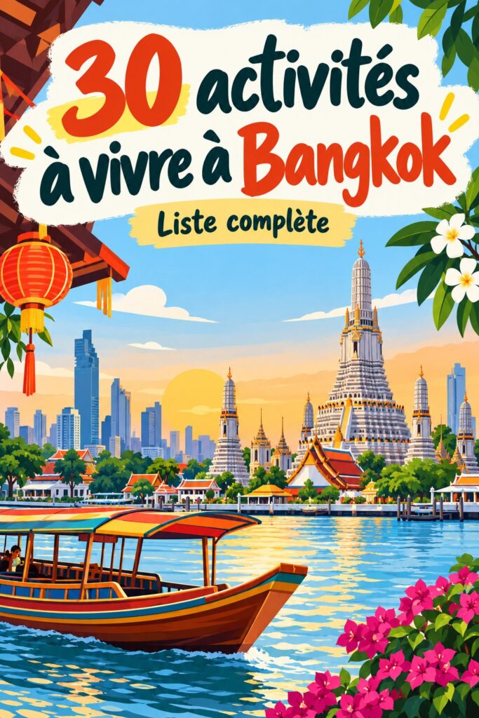 Image d'un temple emblématique de Bangkok, représentant la culture thaïlandaise.