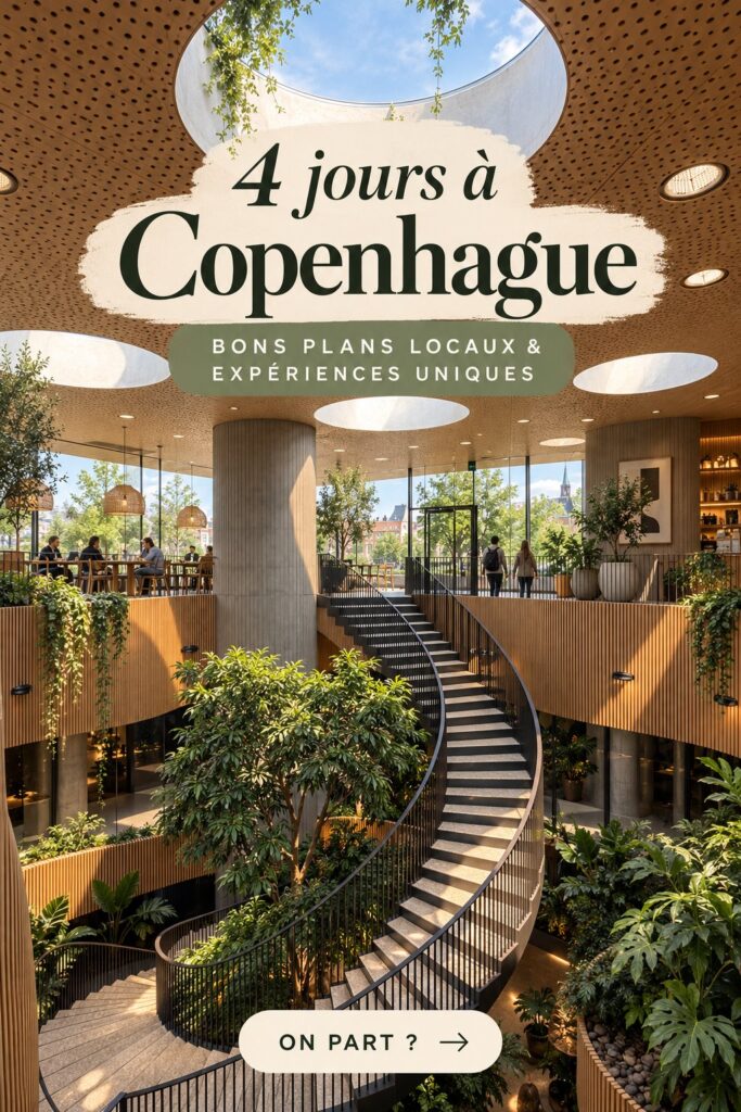 Vue panoramique de Copenhague mettant en valeur son architecture colorée et ses canaux.