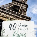 Vue panoramique de Paris avec la Tour Eiffel en arrière-plan et des événements animés en ville.