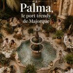 Vue panoramique de la cathédrale de Palma au bord de l'eau, typique de Majorque.