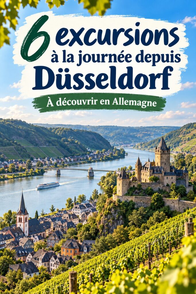 Vue de Düsseldorf avec des excursions passionnantes à proximité