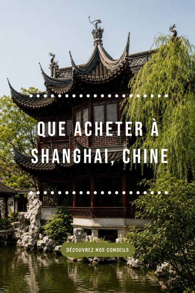 Vue d'un marché à Shanghai avec des souvenirs typiques et artisanaux