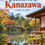 Vue panoramique sur le jardin Kenroku-en à Kanazawa, avec ses magnifiques paysages et ses arbres bien entretenus.