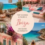 Une vue panoramique d'Ibiza révélant des paysages tranquillement isolés et colorés, parfait pour des vacances relaxantes.
