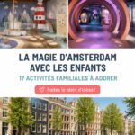 Vue d'Amsterdam avec des enfants jouant dans un parc