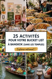 Activités à Bangkok avec une vue sur un marché animé