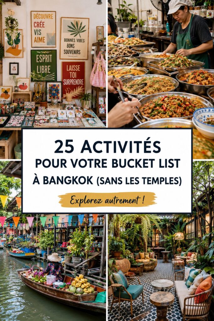 Activités à Bangkok avec une vue sur un marché animé