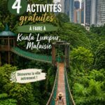 Parc KLCC à Kuala Lumpur avec ses jardins luxuriants et les tours en fond