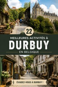 Vue aérienne de Durbuy, petite ville charmante de Belgique