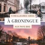 Vue panoramique de Groningen avec ses bâtiments historiques et ses canaux