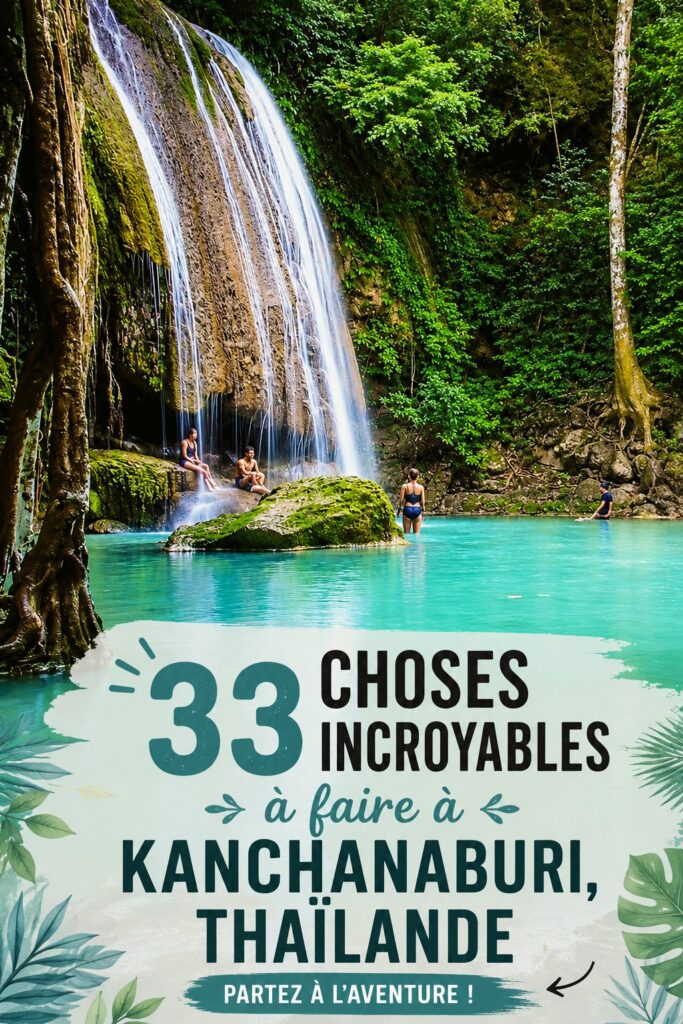 Vue panoramique des paysages naturels de Kanchanaburi en Thaïlande.