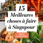Vue panoramique de Singapour avec Marina Bay Sands et Gardens by the Bay