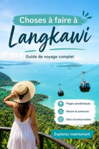 Vue panoramique de Langkawi avec ses plages magnifiques et une nature verdoyante.