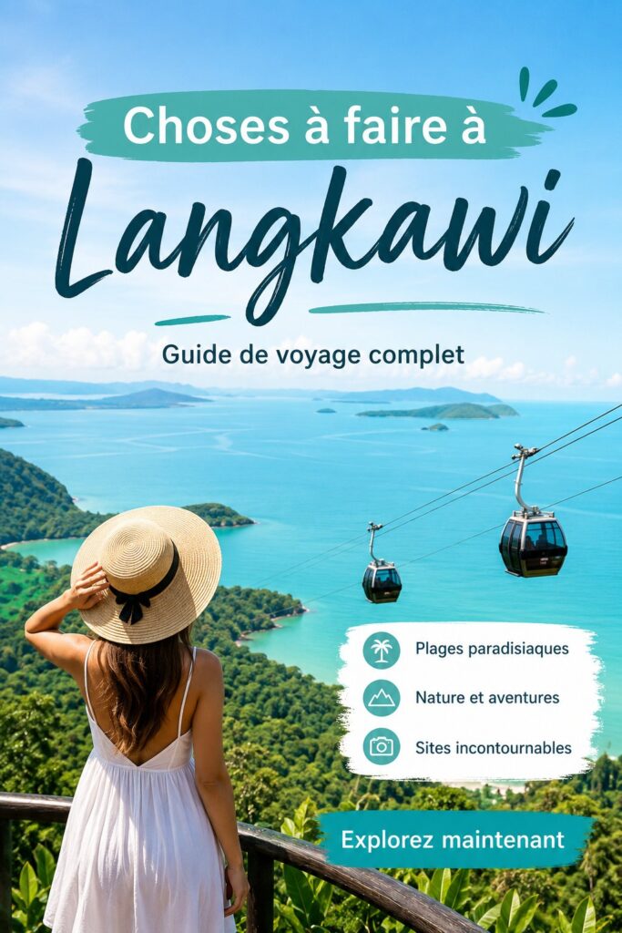 Vue panoramique de Langkawi avec ses plages magnifiques et une nature verdoyante.