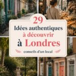 Vue panoramique de Londres avec des activités locales à découvrir