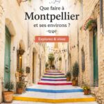 Vue panoramique de Montpellier mettant en avant l'architecture et la végétation.