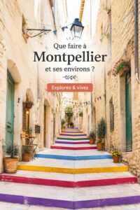 Vue panoramique de Montpellier mettant en avant l'architecture et la végétation.