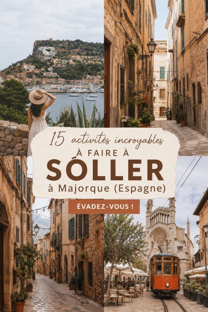 Vue panoramique de Soller avec ses montagnes et la mer en arrière-plan