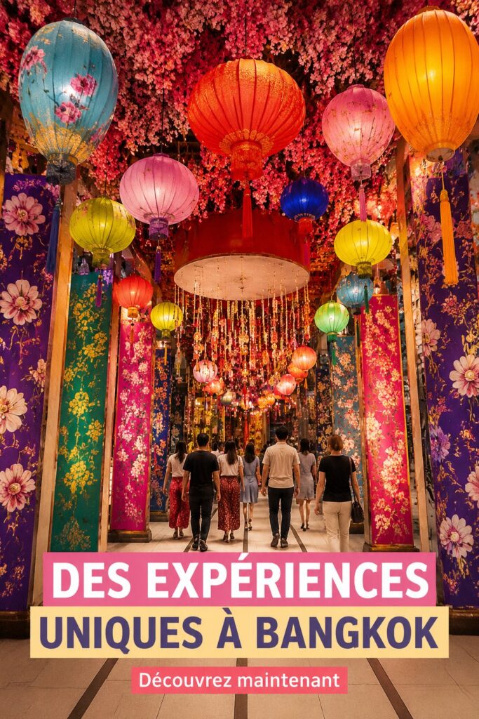 Un temple caché à Bangkok avec un décor vibrant
