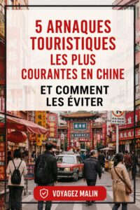 Illustration des arnaques touristiques en Chine avec des suggestions de précautions