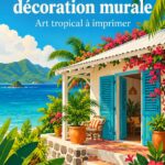 Une peinture inspirée des maisons caribéennes, égayant un intérieur