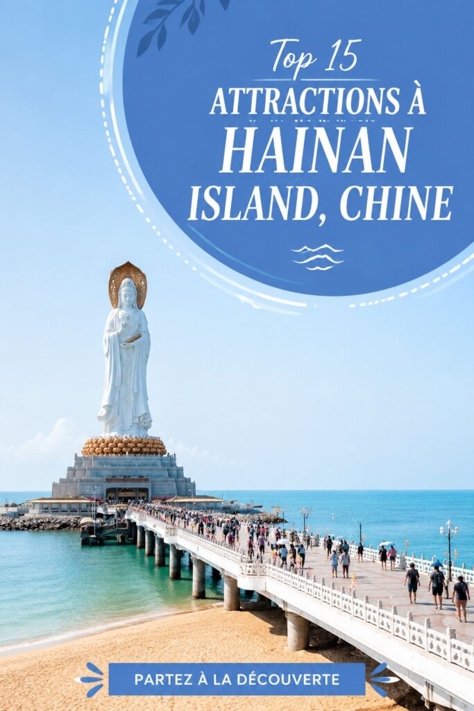 Plage paradisiaque sur l'île de Hainan, Chine.