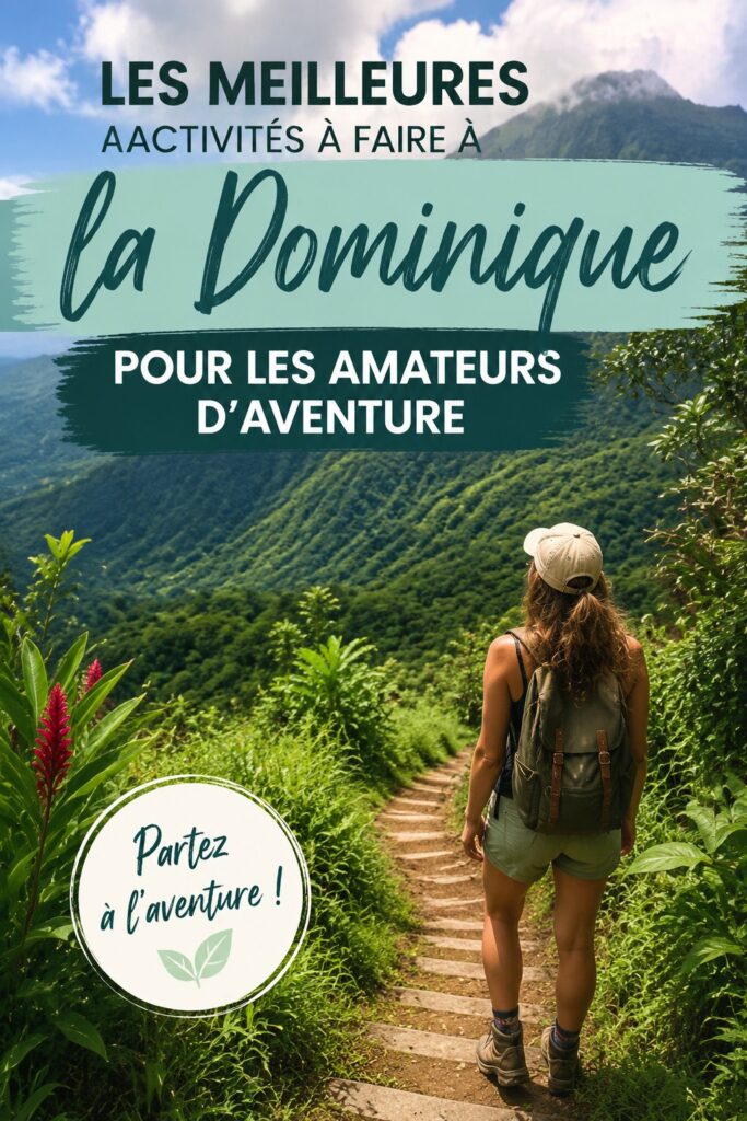 Paysage verdoyant de la Dominique, idéal pour l'aventure en plein air.