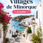 Vue panoramique d'un village traditionnel de Minorque avec sa charmante architecture.