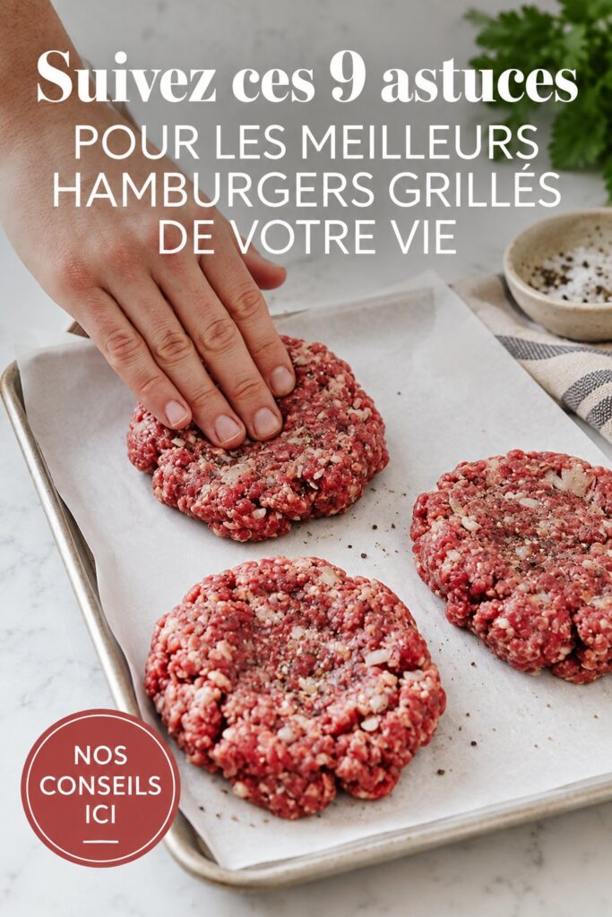 Burgers grillés savoureux avec des garnitures colorées