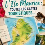 Carte détaillée de l'île Maurice, montrant les routes et les attractions touristiques