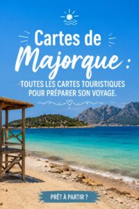 Carte touristique de Majorque montrant les principaux points d'intérêt.