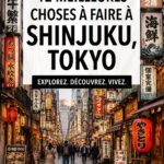 Vue panoramique du quartier animée de Shinjuku à Tokyo