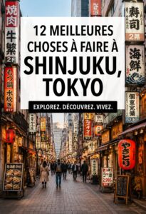 Vue panoramique du quartier animée de Shinjuku à Tokyo