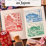 Collection de stamps Eki du Japon, capturant des souvenirs de voyage uniques.