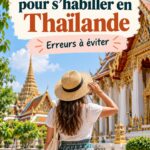 Femme en voyage portant une tenue légère et élégante en Thaïlande